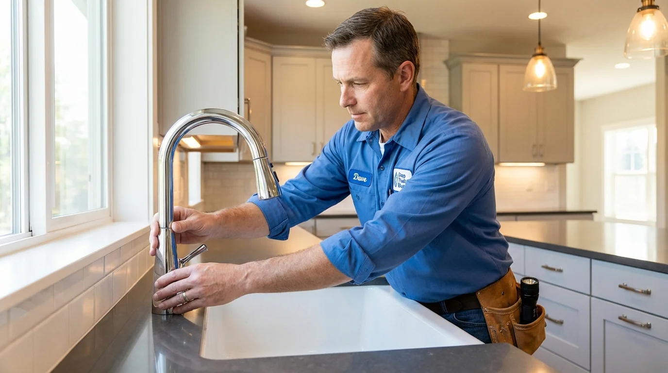Kitchen faucet installation by Johns Plumbing LLC in Chetopa